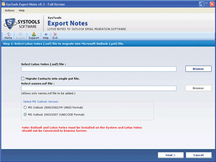 Convert Lotus Notes Address book to Outlook & Excel
